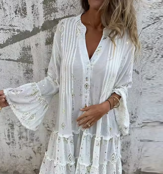 Vestido Carolina- É no verão em que você se torna a própria inspiração + Frete Grátis