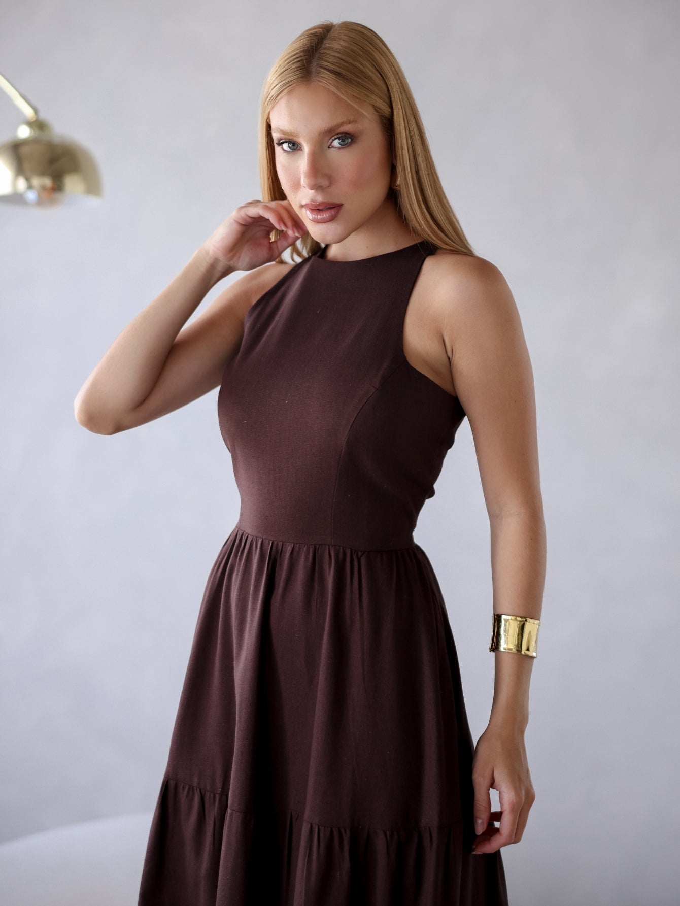 Vestido de Linho Sofia- A Combinação perfeita entre estilo e conforto + Frete Grátis