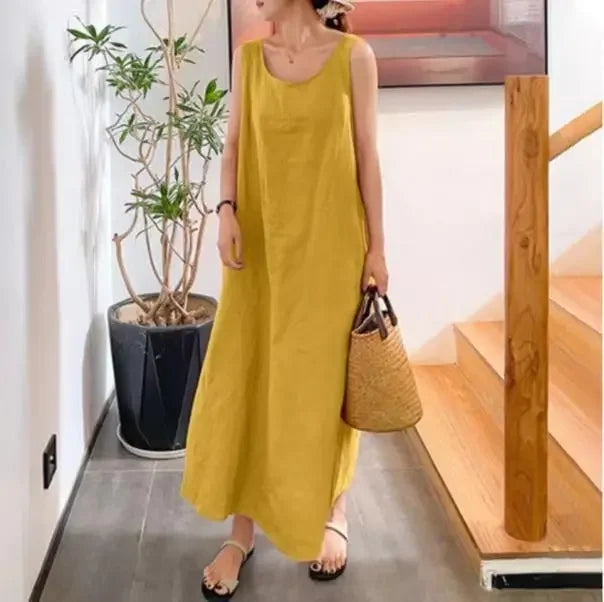 Vestido Tereza -Linho Premium- Conforto, Charme e Estilo
