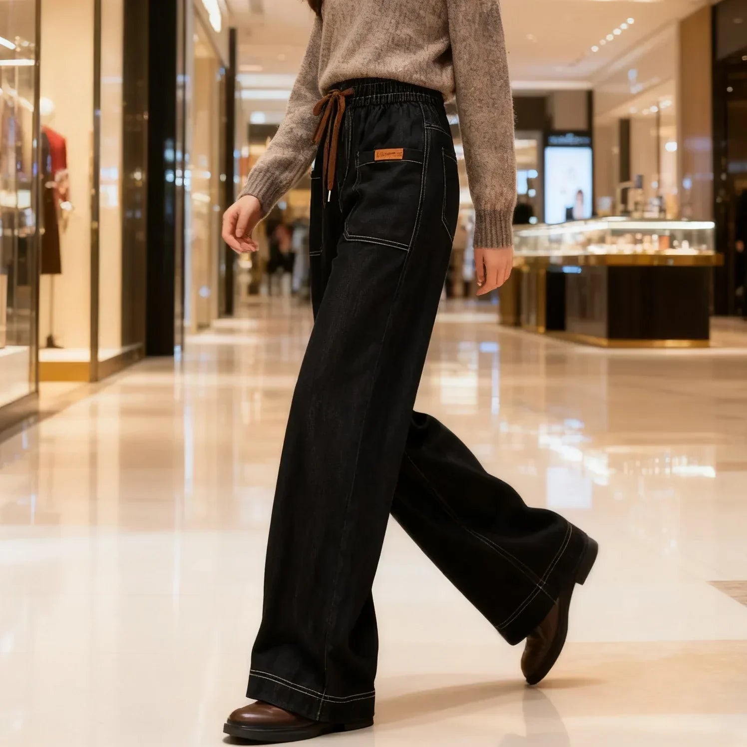 Calça Cecília em Jeans- Conforto que Não Marca, Não Aperta e Acompanha Seus Movimentos