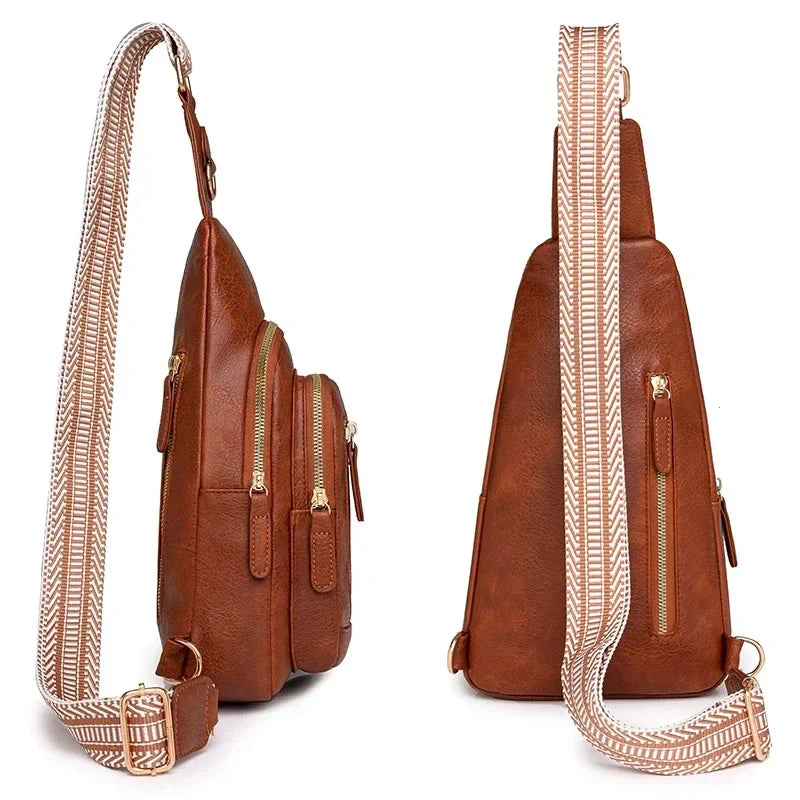 Bolsa Transversal Elegante- Espaçosa e um estilo que complementa a moda