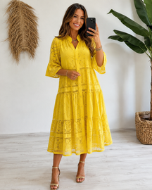 Vestido de renda Melissa- Elegância, Sofisticação e Modernidade!