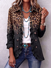 Blazer Leopardo- Moderno, estiloso e confortável. +Frete Grátis