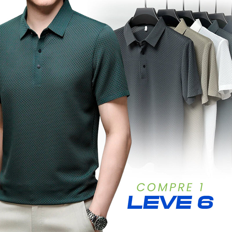 Camisa Polo de Alfaiataria Elegant™ - [PAGUE 1 LEVE 3]
