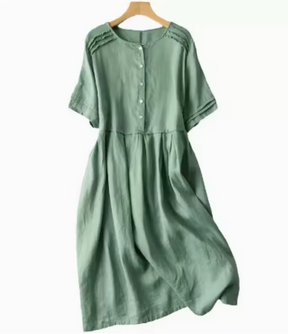 Vestido Bianca- Linho Premium - Leve e Soltinho, Ideal para diversas ocasiões!