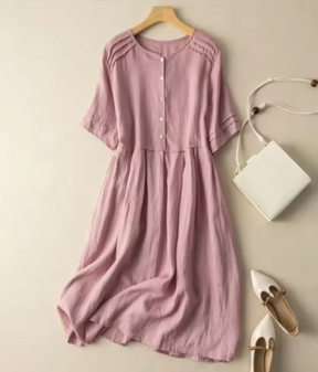Vestido Bianca- Linho Premium - Leve e Soltinho, Ideal para diversas ocasiões!