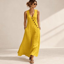 Vestido Longo Yasmin- A peça que entrega presença e elegância sem abrir mão da leveza!