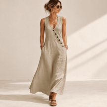 Vestido Longo Yasmin- A peça que entrega presença e elegância sem abrir mão da leveza!