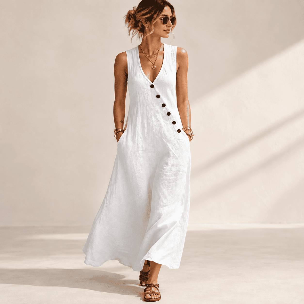 Vestido Longo Yasmin- A peça que entrega presença e elegância sem abrir mão da leveza!