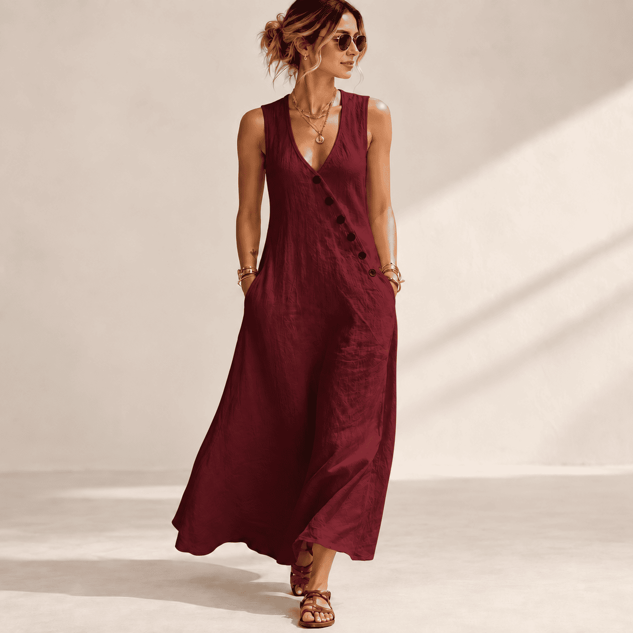 Vestido Longo Yasmin- A peça que entrega presença e elegância sem abrir mão da leveza!