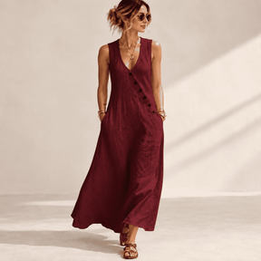 Vestido Longo Yasmin- A peça que entrega presença e elegância sem abrir mão da leveza!