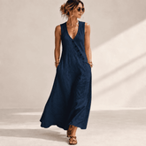 Vestido Longo Yasmin- A peça que entrega presença e elegância sem abrir mão da leveza!
