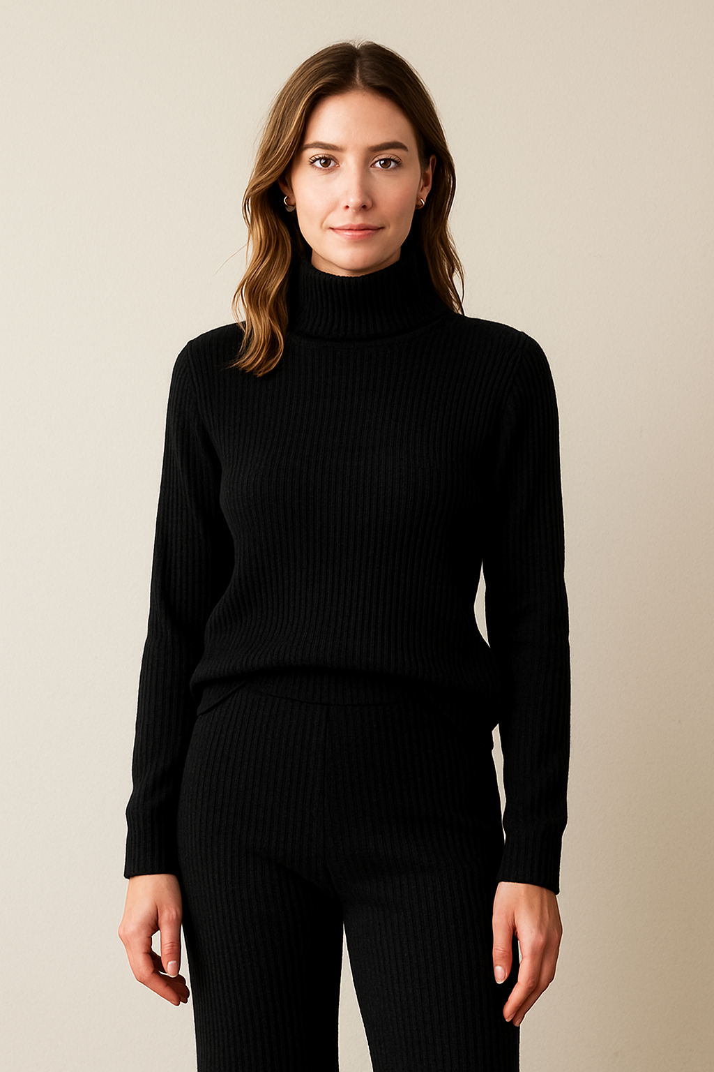 Conjunto Sara em tricot - Elegância Tricotada para Seus Dias Frios + Frete Grátis