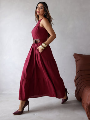 Vestido de Linho Sofia- A Combinação perfeita entre estilo e conforto + Frete Grátis