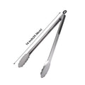 1PC BBQ Grilling Tong Salad Cake Dessert Serving Food Tongs Stainless Steel Barbecue Clips Clamp Baking Food Kitchen Tool