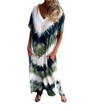 Vestido Feminino Delicada - Longo e Soltinho em V- O charme do verão