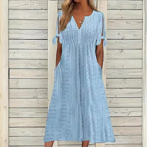 Vestido de Renda Luísa - Perfeito para dias quentes, encontros especiais ou passeios ao ar livre. (Verão 2026)