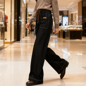 Calça Cecília em Jeans- Conforto que Não Marca, Não Aperta e Acompanha Seus Movimentos