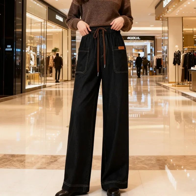 Calça Cecília em Jeans- Conforto que Não Marca, Não Aperta e Acompanha Seus Movimentos