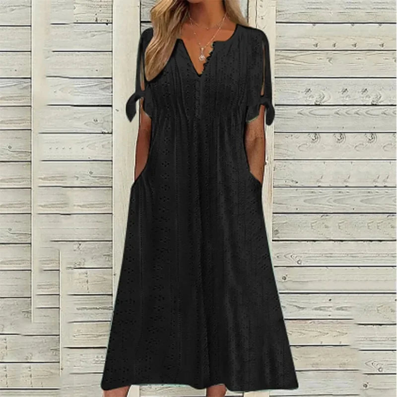 Vestido de Renda Luísa - Perfeito para dias quentes, encontros especiais ou passeios ao ar livre. (Verão 2026)