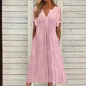 Vestido de Renda Luísa - Perfeito para dias quentes, encontros especiais ou passeios ao ar livre. (Verão 2026)