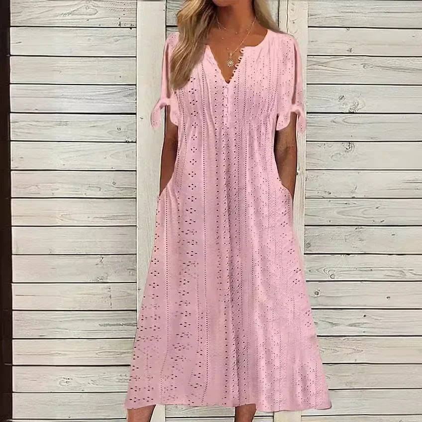 Vestido de Renda Luísa - Perfeito para dias quentes, encontros especiais ou passeios ao ar livre. (Verão 2026)
