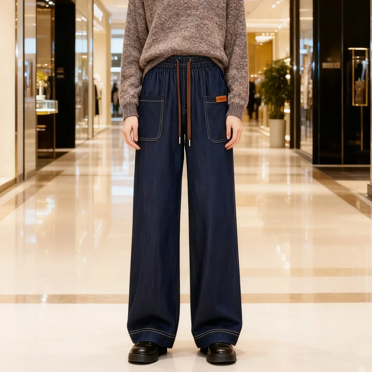 Calça Cecília em Jeans- Conforto que Não Marca, Não Aperta e Acompanha Seus Movimentos