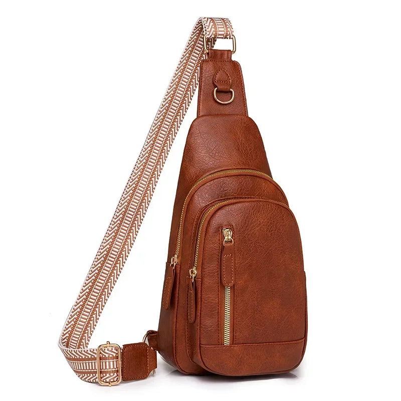 Bolsa Transversal Elegante- Espaçosa e um estilo que complementa a moda