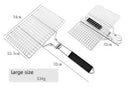 304 Stainless Steel BBQ Non Stick Grilling Basket Grill Mesh Mat Meat Vegetable Steak Picnic Party Barbecue Tool Heat Resistant