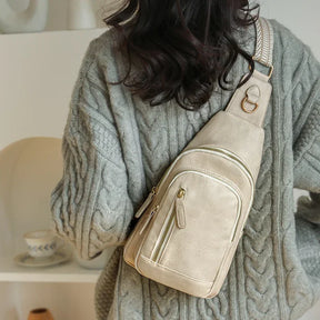 Bolsa Transversal Elegante- Espaçosa e um estilo que complementa a moda