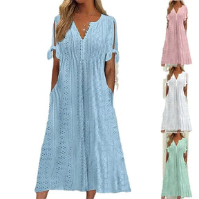 Vestido de Renda Luísa - Perfeito para dias quentes, encontros especiais ou passeios ao ar livre. (Verão 2026)
