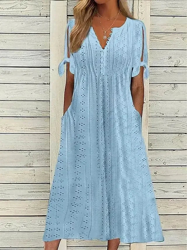 Vestido de Renda Luísa - Perfeito para dias quentes, encontros especiais ou passeios ao ar livre. (Verão 2026)
