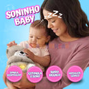 Pelúcia Baby™ -Seu amiguinho do sono- Acalma Bebê com Ruído