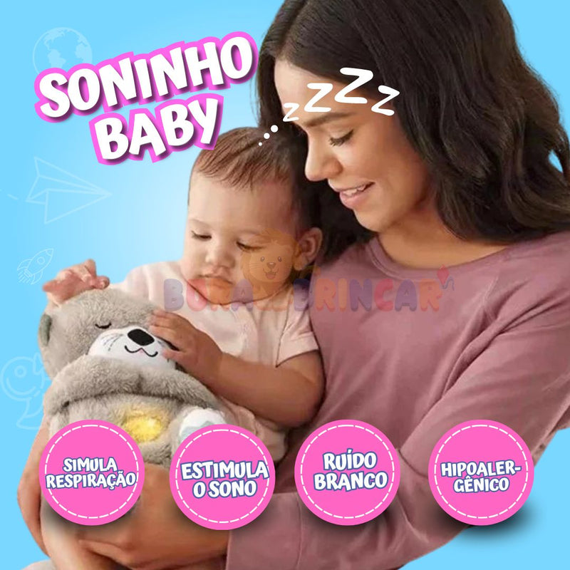 Pelúcia Baby™ -Seu amiguinho do sono- Acalma Bebê com Ruído