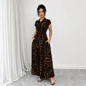 Vestido Yara com Estampa de Leopardo- Para um visual Inesquecível