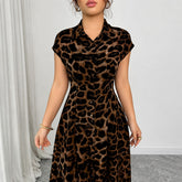 Vestido Yara com Estampa de Leopardo- Para um visual Inesquecível