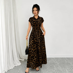 Vestido Yara com Estampa de Leopardo- Para um visual Inesquecível
