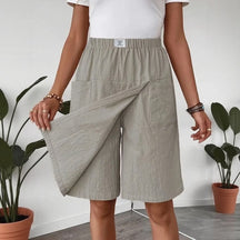Shorts Saia Melissa- Confeccionado em Linho de Algodão com Conforto Premium