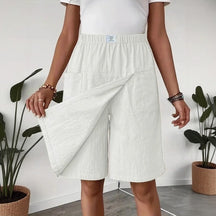 Shorts Saia Melissa- Confeccionado em Linho de Algodão com Conforto Premium