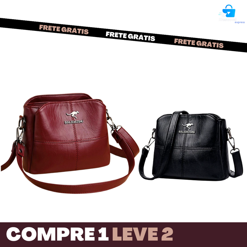 Beauty Premium® Bolsa de Couro - COMPRE 1 LEVE 2 + FRETE GRÁTIS