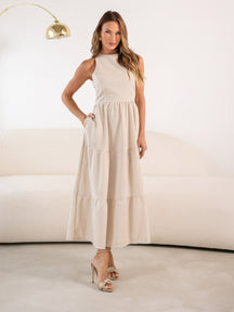 Vestido de Linho Sofia- A Combinação perfeita entre estilo e conforto + Frete Grátis