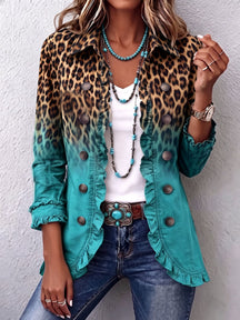 Blazer Leopardo- Moderno, estiloso e confortável. +Frete Grátis