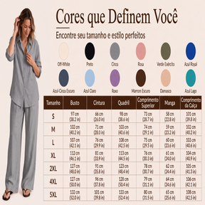 👚✨ Conjunto Premium Feminino- Elegância casual, conforto e estilo!