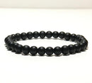 Noter Natural Matte Bracelet Stone Men 4mm 6mm 8mm 10mm 12mm Round Onyx Beaded Braslet Male Accessories Pulseira Husband Gift - Descont Express