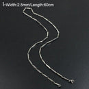 Titanium Steel Chain Necklace for Men Women Link Chain Black Silver Color Punk Choker Fashion Male Jewelry Gift Accessories - Descont Express