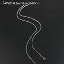 Titanium Steel Chain Necklace for Men Women Link Chain Black Silver Color Punk Choker Fashion Male Jewelry Gift Accessories - Descont Express