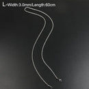 Titanium Steel Chain Necklace for Men Women Link Chain Black Silver Color Punk Choker Fashion Male Jewelry Gift Accessories - Descont Express