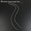Titanium Steel Chain Necklace for Men Women Link Chain Black Silver Color Punk Choker Fashion Male Jewelry Gift Accessories - Descont Express