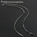 Titanium Steel Chain Necklace for Men Women Link Chain Black Silver Color Punk Choker Fashion Male Jewelry Gift Accessories - Descont Express