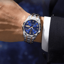 Relógio Premium Poedagar Super Luxo-Aço Inoxidável À Prova D'Água.